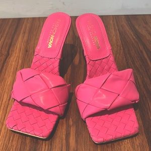 Hot Pink Sandal Heels